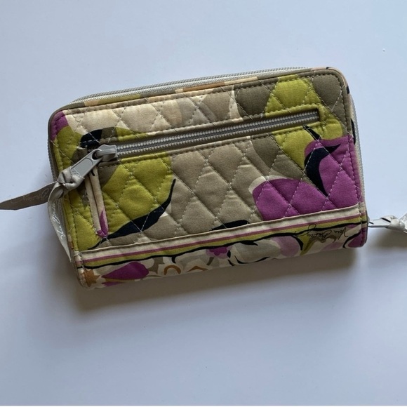 Vera Bradley Portobello Road Floral Lg Zip-Around Wallet Purple/Green NWT Wallet - Picture 6 of 11